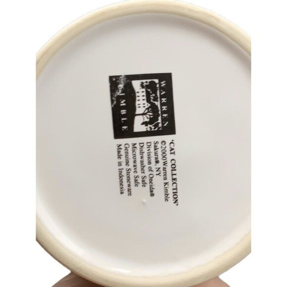 Warren Kimble Cat Collection Sakura Oneida Coffee Cup Mug Tuxedo Tuxi - Picture 6 of 7